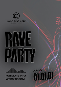 Rave Party Vibes Flyer