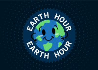 Earth Hour Postcard