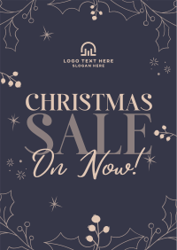 Decorative Christmas Sale Poster