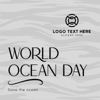 Minimalist Ocean Advocacy Instagram Post Design