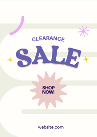 Cute Y2K Clearance Sale Flyer