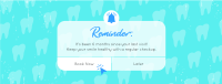 Dental Checkup Reminder Facebook Cover Image Preview