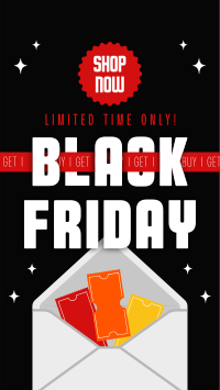 Coupons Black Friday  Instagram Reel Design