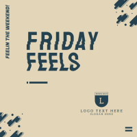 Friday Feels Instagram Post Design