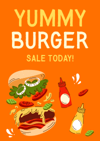 B For Burger Poster