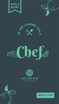 We are Hiring Chef Facebook Story