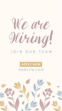 Floral Hiring Instagram Story