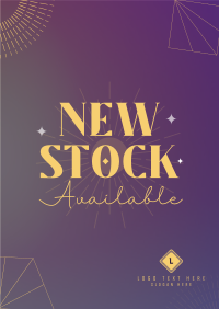 Gradient & Lines New Stock Poster