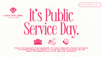 Minimalist Public Service Day Video Image Preview