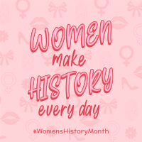 Women Make History Linkedin Post Design