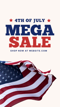 Fourth of July Sale TikTok Video Design