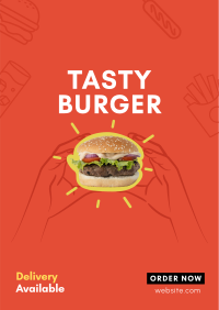 Burger Home Delivery Poster