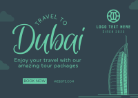 Welcome to Dubai Postcard