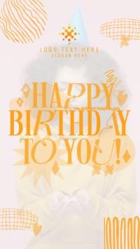 Quirky Birthday Celebration Instagram Reel Design