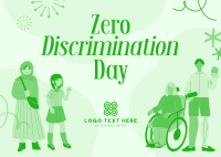 Zero Discrimination Postcard