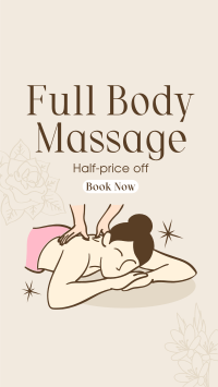 Body Massage Promo Facebook Story