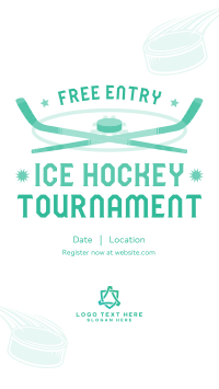 Ice Hockey Tournament Instagram Story