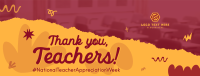 Teacher Week Greeting Facebook Cover