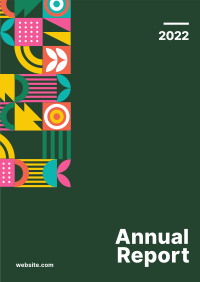 Annual Report Multicolor Poster