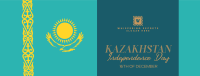 Ornamental Kazakhstan Day Facebook Cover