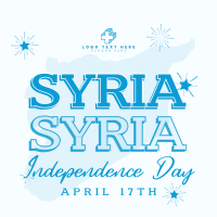 Syria Independence Day Linkedin Post Design