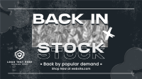 Grunge Back In Stock Animation Image Preview