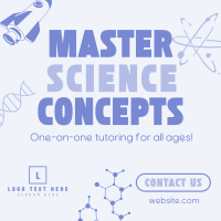 Professional Science Tutor Instagram Post Design