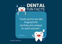 Dental Facts Postcard