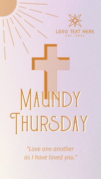 Holy Week Maundy Thursday TikTok Video Image Preview