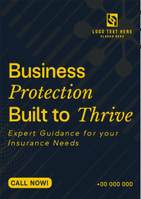 Minimalist Business Protection Insurance Flyer