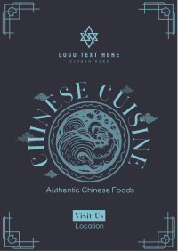 Authentic Chinese Cuisine Flyer