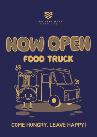 Cutesy Food Truck Mascot Flyer Design