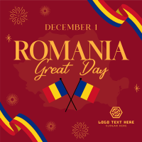 Romanian Great Day Instagram Post