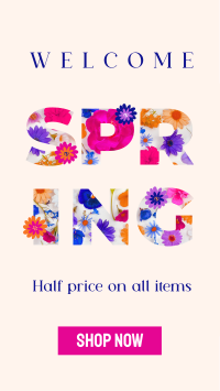 Modern Spring Sale Facebook Story