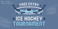 Ice Hockey Tournament Twitter Post