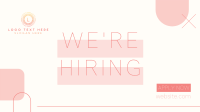 Modern Minimalist Hiring Facebook Event Cover