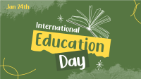 Education Day Awareness Animation