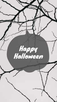 Simple Halloween Greeting Facebook Story