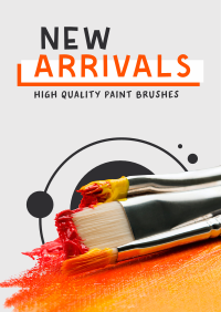 Paint Brush Arrival Poster