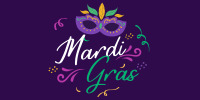 Let's Celebrate Mardi Gras Twitter Post