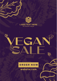 Trendy Open Vegan Restaurant Flyer