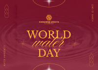 World Water Day Greeting Postcard