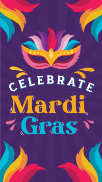 Celebrate Mardi Gras Facebook Story