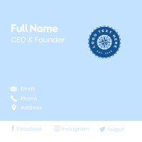 Nautical Navigation Compass Business Card Image Preview