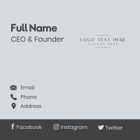 High End Elegant Wordmark Business Card Image Preview