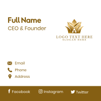 Classy Golden House Business Card Image Preview