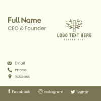 Vine Wreath Cross Business Card Image Preview