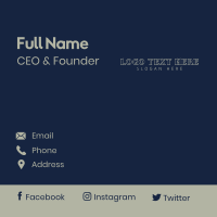 Classy Luxury Wordmark Business Card Image Preview