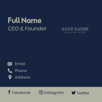 Classy Luxury Wordmark Business Card Image Preview