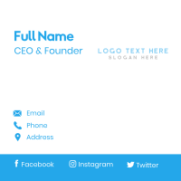 Modern Lined Font Text Business Card Image Preview